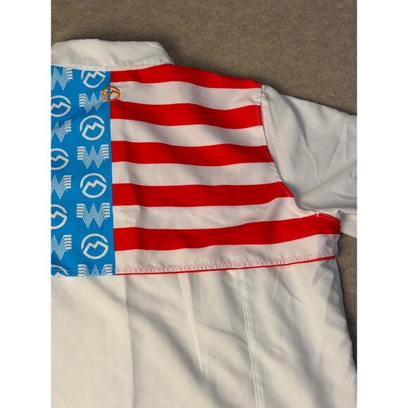 Whataburger Magellan Acadamy USA Flag Vented Fishing Shirt Women's XL 2023 - Picture 7 of 10
